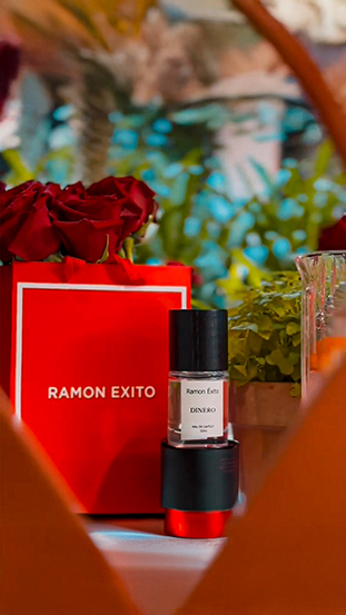 Perfume displayed at Marbella launch